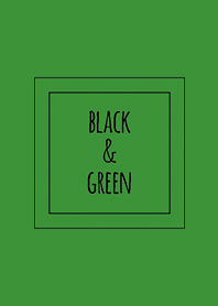 สแควร์แบบ Black & Green / Line