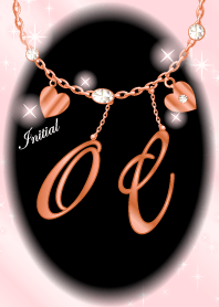 【O&C】イニシャル運気UP!ピンクゴールド