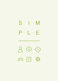 SIMPLE / light green.