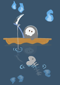 Midnight fishing theme