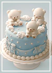 Blue Ocean Bear Cake