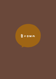 Simple brown. Handwritten.