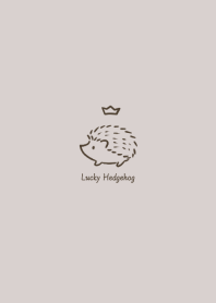 Lucky Hedgehog -smoky beige- crown