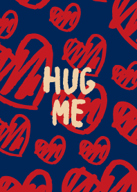HUG ME -navy blue-joc