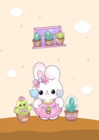 rabbit and cactus