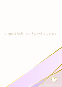 Elegant lady heart palette purple