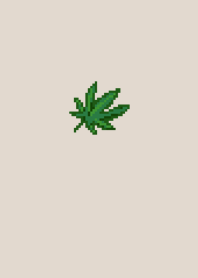 像素綠色植物