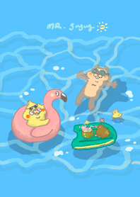 倉鼠先森 玩水水囉!!!