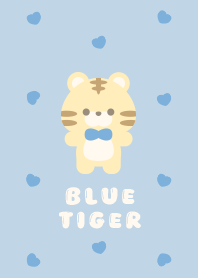 Cute Tiger Pattern [Blue&Beige]