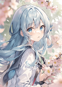 Girls in aqua clothes