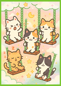 soothing  Marshmallow Sky Kittens 1F