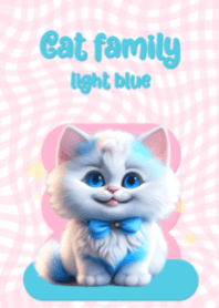 Cat family light blue
