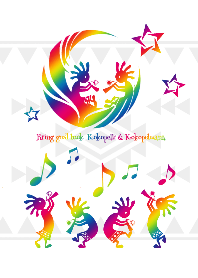 子宝★幸運をもたらす♥レインボーココペリ