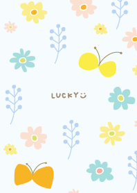 Butterflies and flowers playing12 Japan