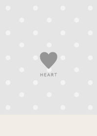 Heart&Polka Dots//Be&Br/Airy Gray/10