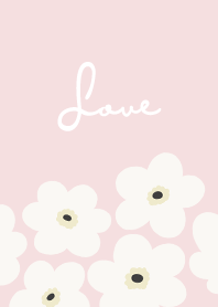 in bloom, flower wh / baby pink