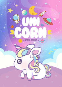 ยูนิคอร์นน่ารัก กาแล็กซี่ ดวงดาว