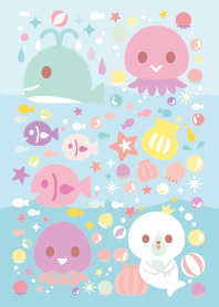 Pop pastel sea