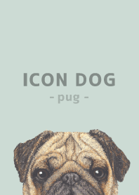 ICON DOG - Pug - PASTEL GR/05