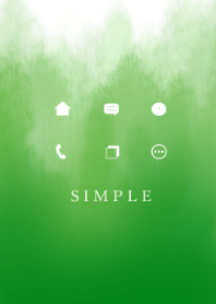 SIMPLE GRADATION GREEN WATERCOLOR