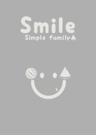 Smile & suika Silver gray