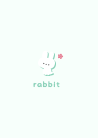 Rabbits5 Cherry blossoms [Green]