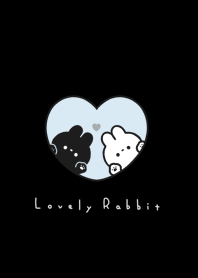 กระต่ายและหัวใจ | blue black