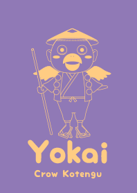 Yokai Crow Kotengu heliotrope