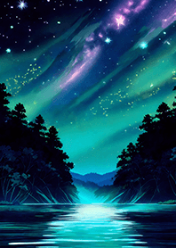 Beautiful starry night view#1102