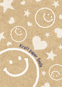 Kraft paper Smile -Heart & Star-