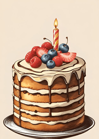 เค้กนุ่มฟู วันเกิด f4F6k