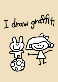 I draw graffiti(BEIGE ver.)