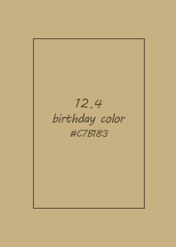 birthday color - December 4