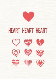 HEART HEART HEART ~red