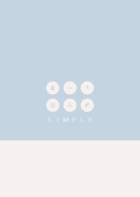 シンプル（beige blue)V.259