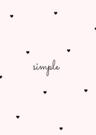 大人のハート柄 | ピンク+ブラック