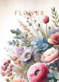 Retro Flower-NATURAL 74