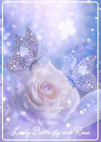 purple Lucky Butterfly and Rose 02_2