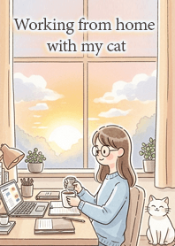 Working from home with my cat