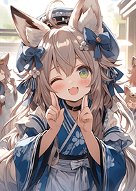 정말 귀여운 여우 소녀❤