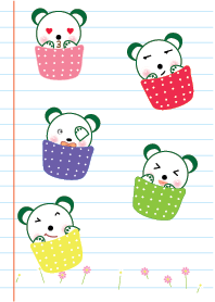 Simple cute bear theme v.17 (JP)