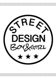 Design (white) of street origin