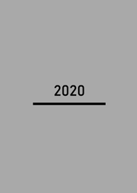 經典簡約2020年-黑灰
