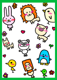 絵がヘタな人が描いたシンプルな動物たち