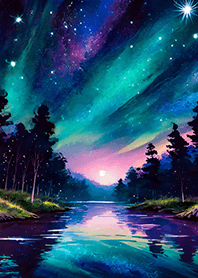 Beautiful starry night view#1264