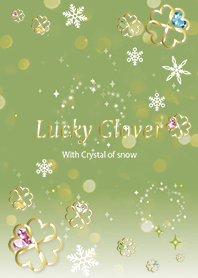 สีเขียวอมเหลือง : Lucky Clover & Crystal