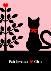 Pair love cat Girls