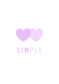SIMPLE HEART 3 (L) - WHxPASTEL 005