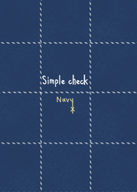 simple check navy