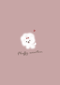 Fluffy dog pinkgray13_1